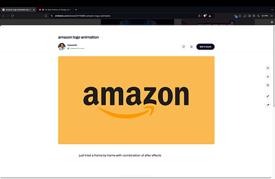 amazon logo animation animation graphic design logo motion graphics