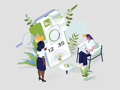 Time 2d animation design efficiency flat illustration isometric man momentum motion organized priorities productivity routine schedule taskmanagement timemaster timewise woman