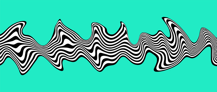 Abstract optical illusion wave by Vadym on Dribbble