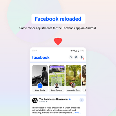 Facebook Redesign android android14 app design facebook facebookandroid facebookapp facebookredesign materialdesign materialyou redesign ui uidesign uidesignpractice uxdesign