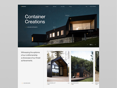 Shipping Container Home animation branding case study design graphic design illustration logo ui ux webdesign