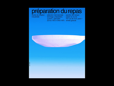 Jean Widmer - Motion Poster Tribute - Préparation du repas 3d affiche helvetica jean widmer motion poster print swiss typeface vintage water