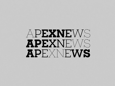 Logo Animation - Apex News design kinetic logo motion shape typeface typeform ui ux