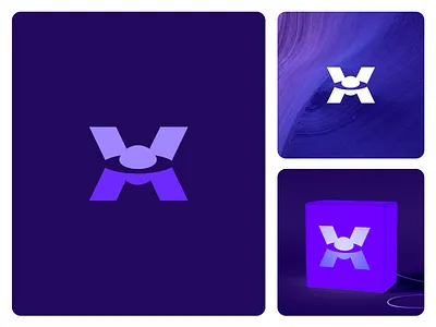 Space + X branding concept double meaning letter lettermark logo negative space planet simple space x x logo