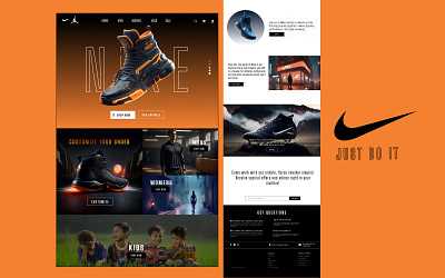 Nike Website Design figma figmadesign graphic design nike nikewebsite nikewebsitedesign shoes sneakers ui web websitedesign webui