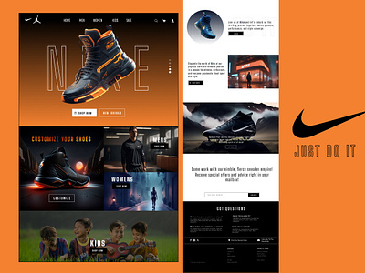 Nike Website Design figma figmadesign graphic design nike nikewebsite nikewebsitedesign shoes sneakers ui web websitedesign webui