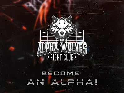 Alpha Wolves Fight Club (Logo Design & Brand Identity) alpha boxing brand brand identity branding design fight fight club graphic design illustrator kickboxing logo logos logotype martial arts martial arts school mma muay thai photoshop ufc