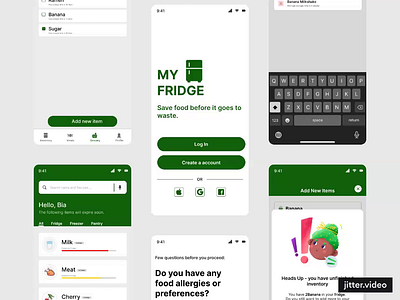 My Fridge App - DAY 8 design figma fridge app mobileapp ui uidesign uiux