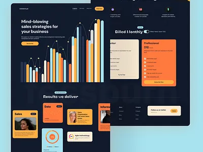 Sales SAAS Landing Page figma landing oage landing page marketing website sales website website deesign