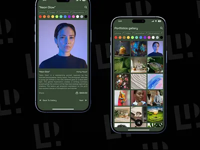 Portfolios Gallery Mobile App Artistic Showcase ✨ artistic showcase community engagement connect with creators diverse portfolio high quality visuals high resolution image galleries inquiry options mobile app designer portfolio app design portfolio presentation hub portfolio selection portfolio views premium portfolio features professional portfolio gallery showcase app showcase mobile app ui uidesigner visual art showcase