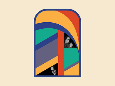 EDITH TUDOR-HART abstract bauhaus color digital art frauhaus geometric illustration poster design shape