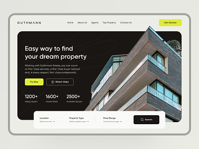 🏘️ Real Estate Agency Website | Hyperactive apartment branding design design studio edtech fintech hyperactive interfaces product design real estate real estate property saas startup typography ui ux web design