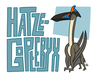 Hatzegopteryx art digitalart digitaldrawing dinosaur graphicdesign hatzegopteryx illustration prehistoricplanet procreate pterodactyl