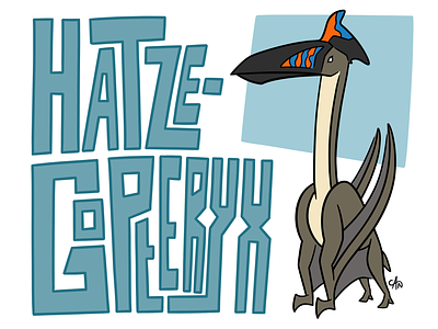 Hatzegopteryx art digitalart digitaldrawing dinosaur graphicdesign hatzegopteryx illustration prehistoricplanet procreate pterodactyl