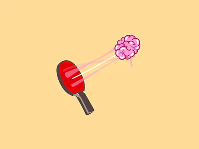 Brain Smash 2d adobe animated animation animator bounce brain clients gif graphic design hit loop motion motion graphics simple stress vector work