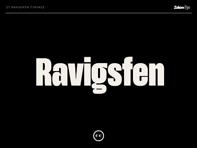 ZT Ravigsfen font graphic design typo typography