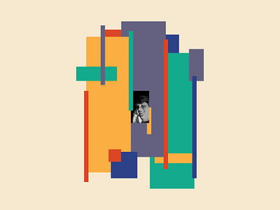 MILA HOFFMANN-LEDERER abstract bauhaus color digital art frauhaus geometric illustration poster design shape