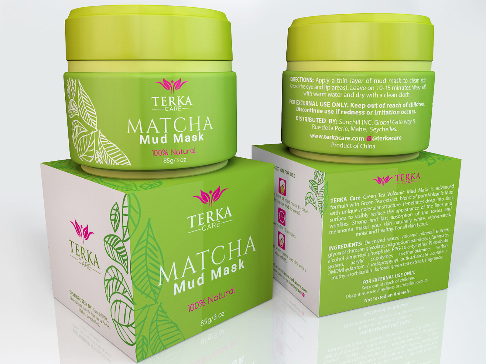 Matcha Mud Mask Packaging by Med Lakhdari on Dribbble