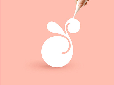 Crémeuse - Display Font Type alphabet cake character cream dessert fun hand logo logotype pastries peach spring sweet type type design typography whisk word y