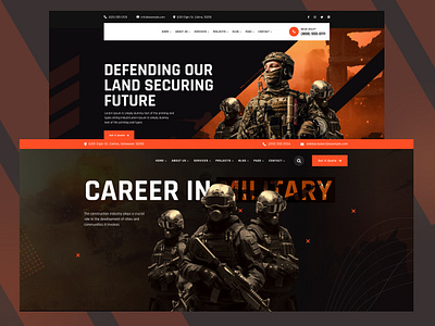 Web Design branding design graphic design military nadim ui ux ui ui ux web design website hero