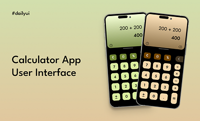 Calculator App Daily UI dailyui figma graphic design ui uidesign uiux
