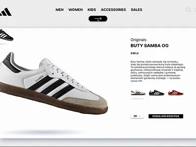 Adidas Samba OG adidas figma motiondesign