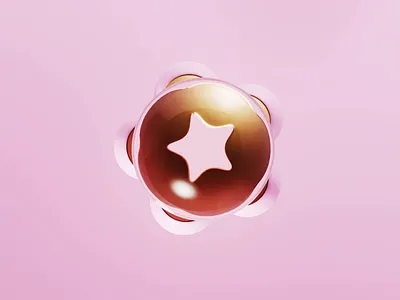 Pink Flower 3d animation branding candy design illustration pink sweet