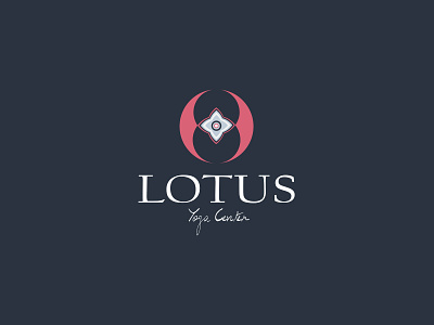 Lotus Yoga Studio Logo branding graphic design illustration logo typography yoga