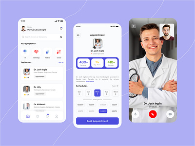 Medical Consultant App app design doctors app design figma design mobile app design ui ui ux