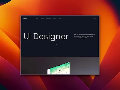 Bare - minimal framer template for your design portfolio. clean design framer minimal portfolio simple template typography ui