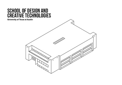 University of Texas - Isometric architecture building design icon illustration isometric line university usa vector