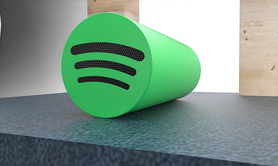 Spotify Speaker Concept 3d 3d modelling bluetooth concept industrial design sketchup speaker spotify
