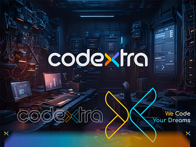 codextra Logo Visual Identity branding code codextra coding creaziz design develope graphic design identity illustration kodgaraj logo monogram rebrand redesign software ui ux visualidentity