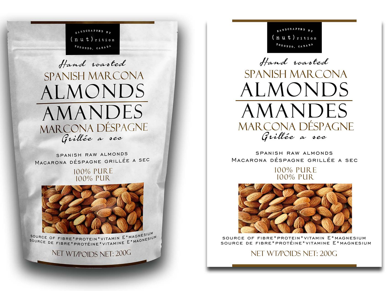 Product packaging - Almonds by Lucia on Dribbble