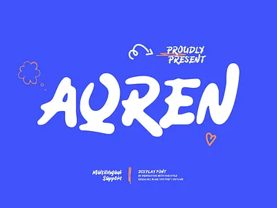 Aqren – Display Font rough