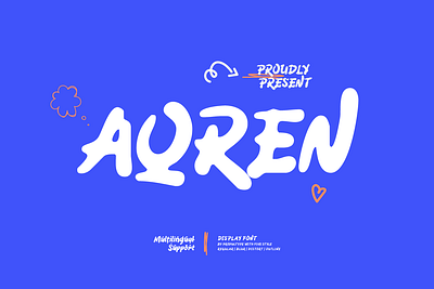 Aqren – Display Font rough