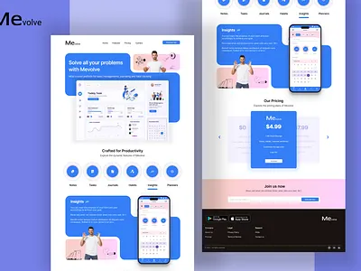 Mevolve experience design mobile app ui ux