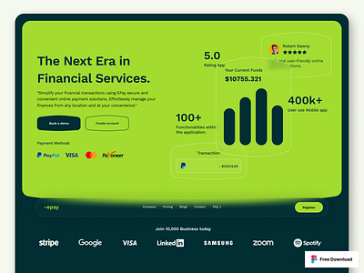 Epay Fintech app design finance websit fintech fintech startup finance website insights investment product service startup transaction ui uiux ux ux interface uxdesign webdesign website