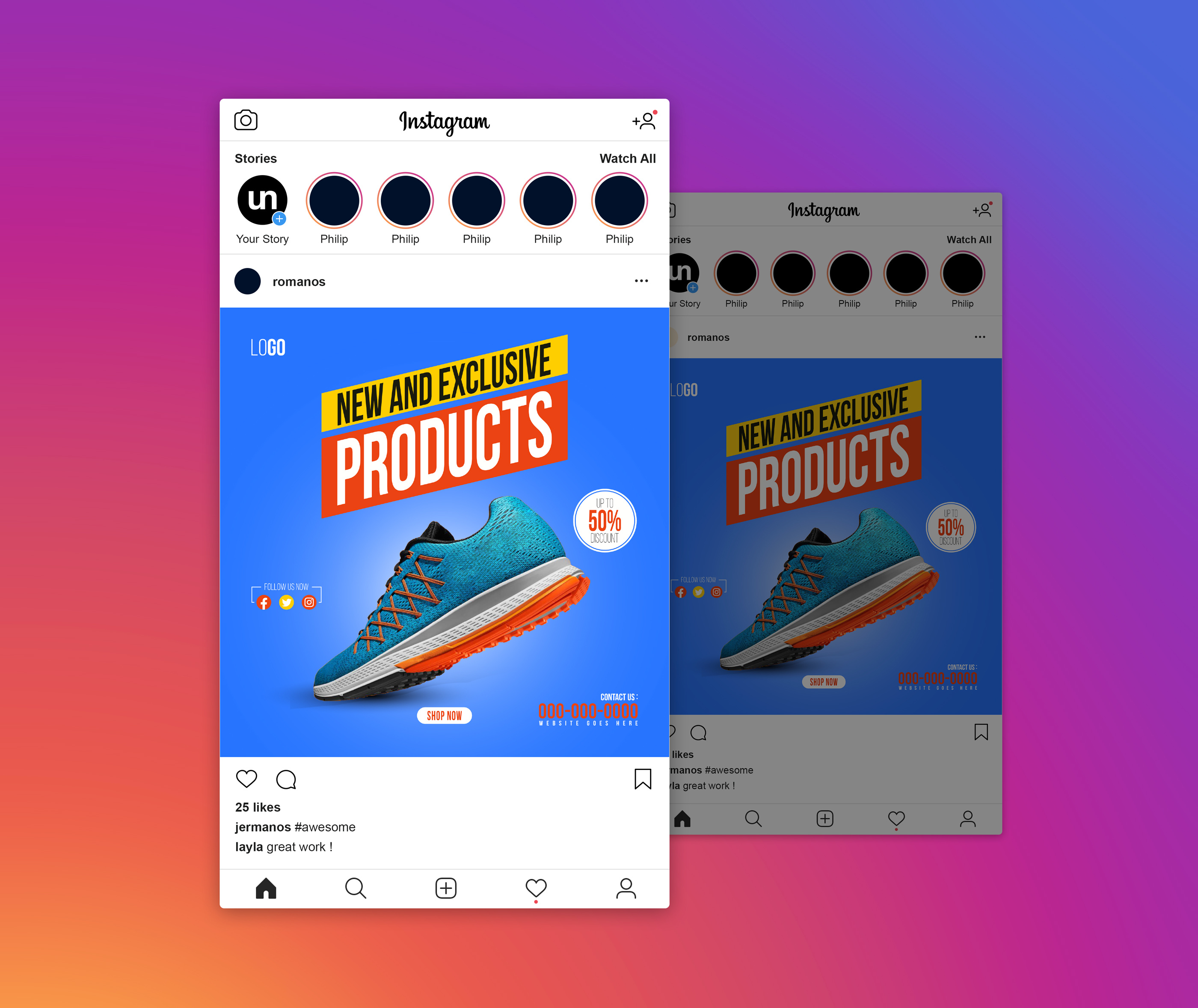 Shoes Social Media Post Design by Saiful islam on Dribbble