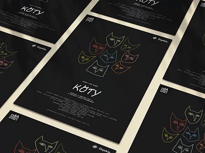 Plakat musicalu KOTY illustration musical poster