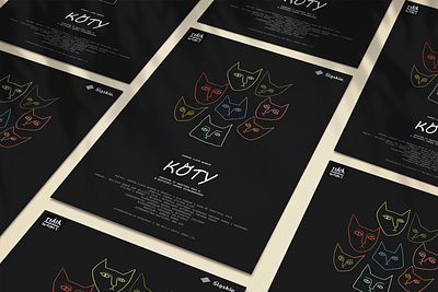 Plakat musicalu KOTY illustration musical poster