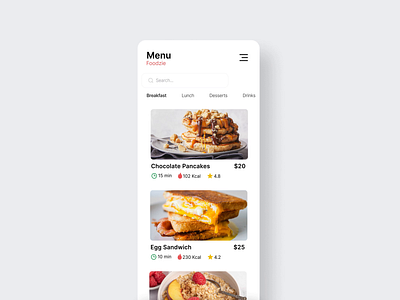 Food delivery app-UI animation app branding food delivery graphic design homepage landing mobile motion graphics screen typo ui ui ux ux vector webdesign website