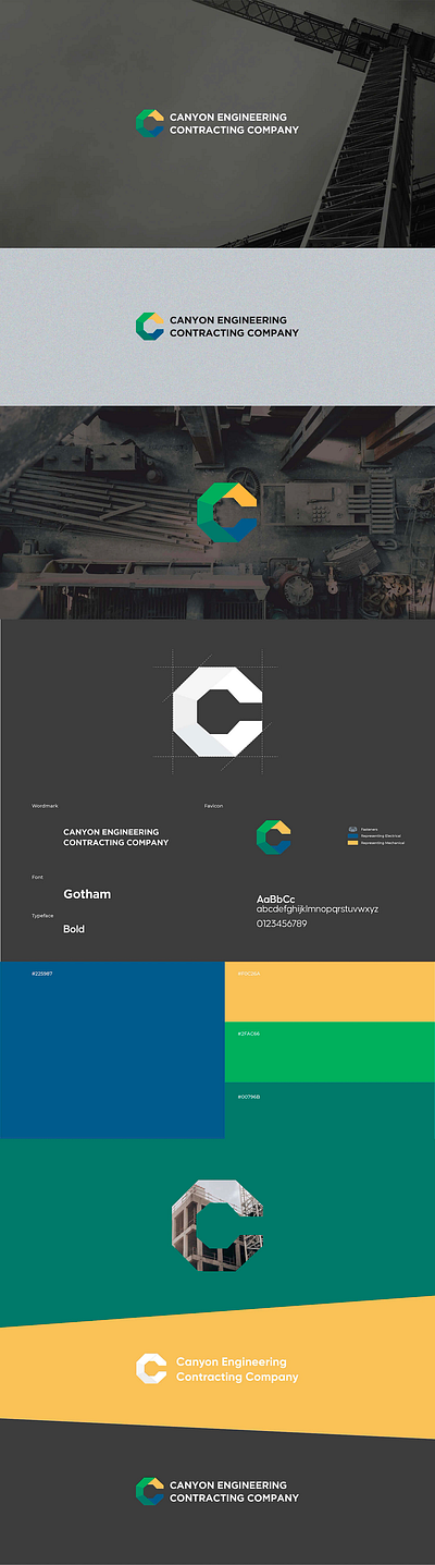 Canyon Co. Engineering branding graphic design logo