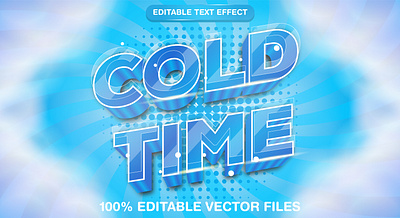 Cold Time 3d editable text style Template 3d 3d text effect branding cold cold font cold text cold time cold time text design editable font effect graphic design illustration snow text mockup vector vector text vector text mockup winter background winter time