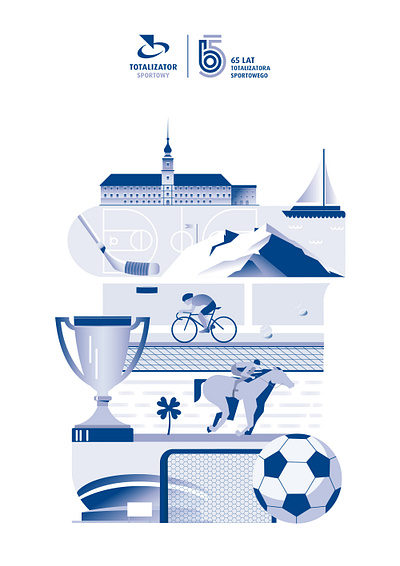 Totalizator Sportowy 65-lecie plakat 65lecie illustration ilustracja plakat poster totalizatorsportowy