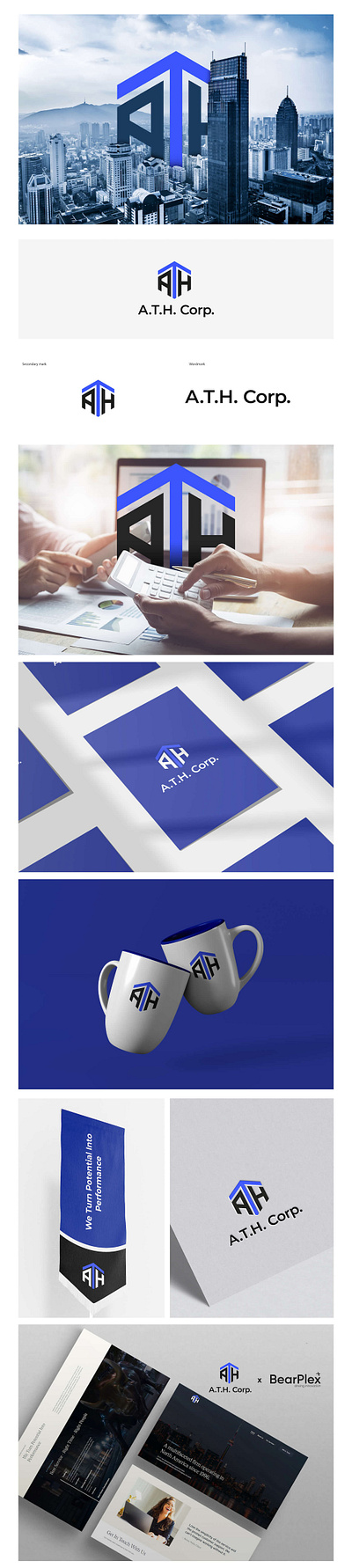 ATH Corp branding graphic design logo