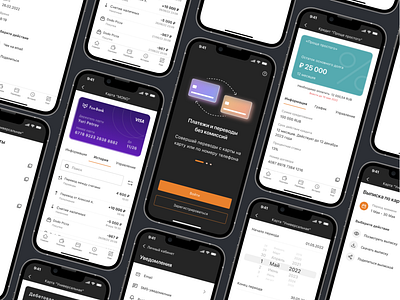 Online banking application application bank cards design finance finances graphic design history landing money onlinebank ui uiux банк банкинг онлайнбанк