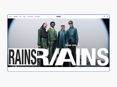 RAINS | E-commerce Redesign animation design ui ux web