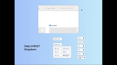 Daily UI #027: Dropdown 027 daily ui ui ux