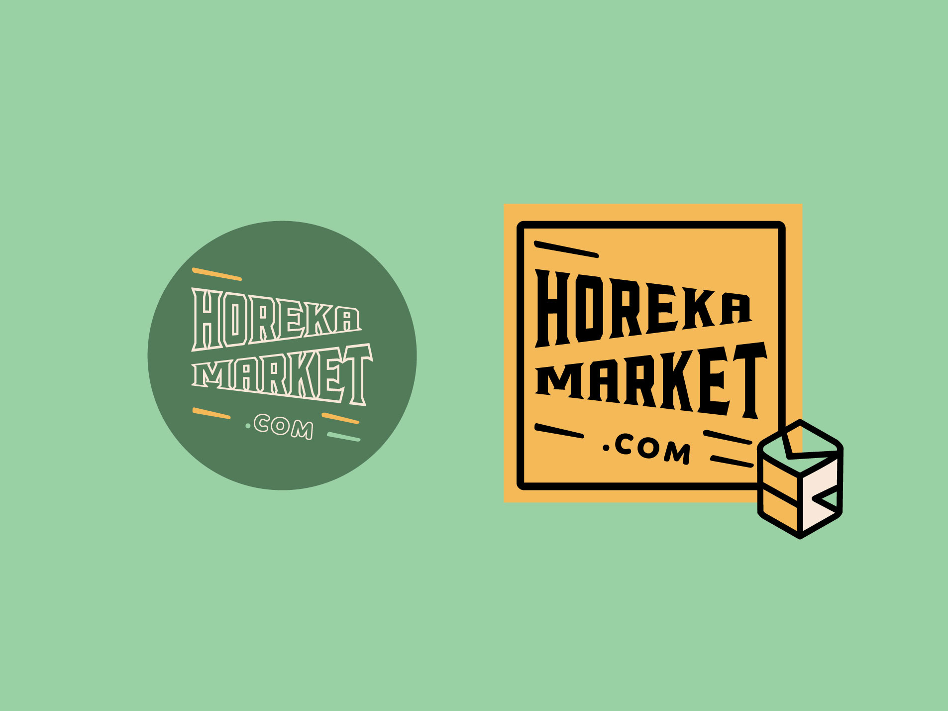 Logo Design for Horeka Market art direction box branding cargo fancy faster fresh graphic design horeka horeka market icon istanbul logo londra market new york shop typography ui vector